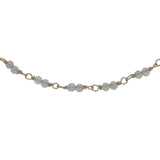 Collier doré avec duo labradorite 38 cm