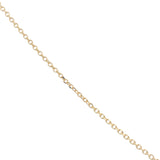 Gold necklace with zircon bar pendant