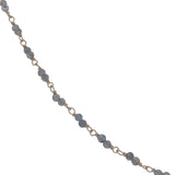 Collier doré avec duo iolite 38 cm