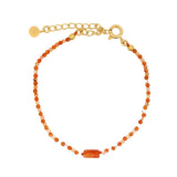 Golden duo stone bracelet