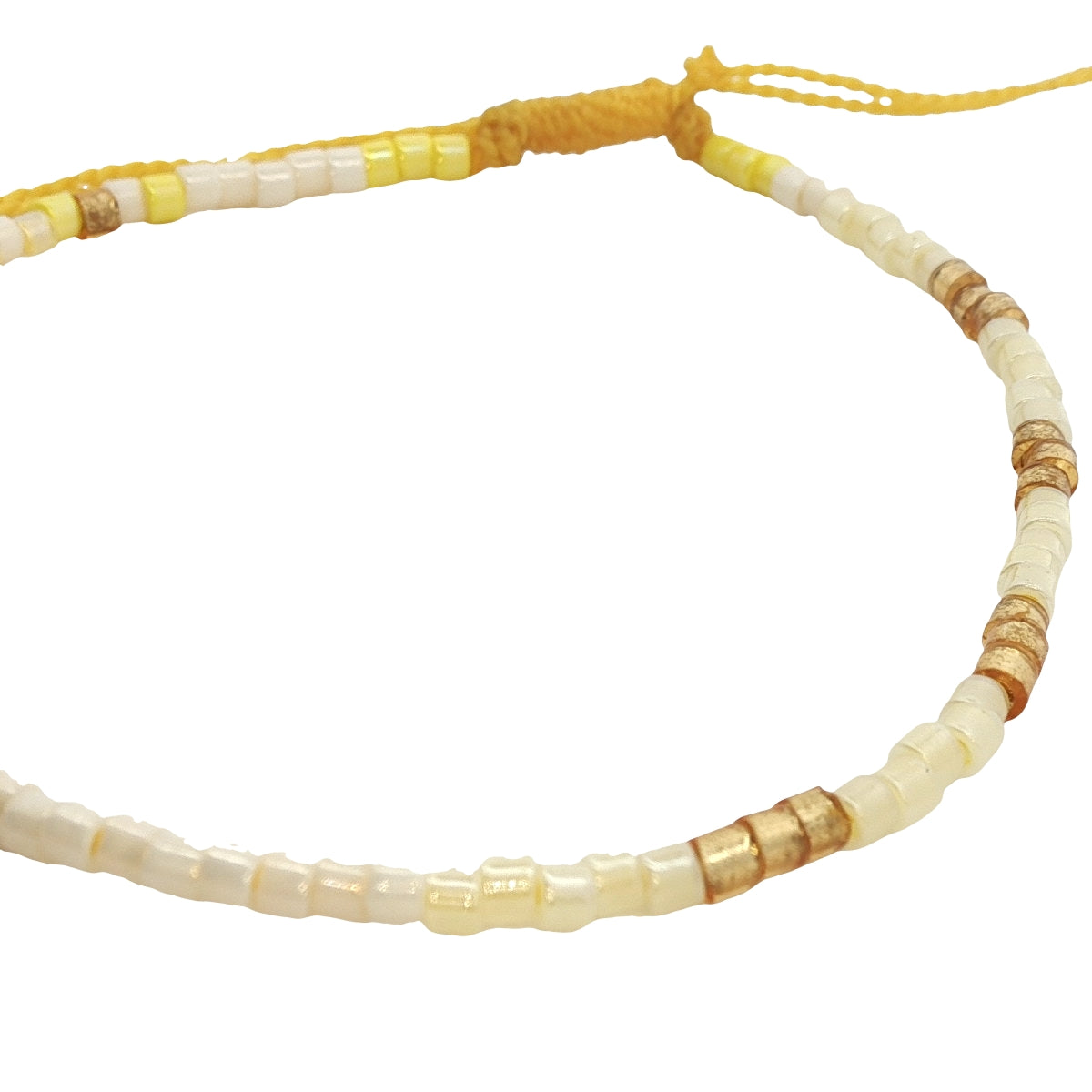 Colorful miyuki beaded cord bracelet