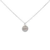 Collier en argent 925 médaille amour 42 cm