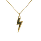 Lightning and zircon necklace