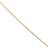 Gold clover stone and zircon necklace