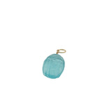 Charms doré scarabée taillé dans de la topaze bleue