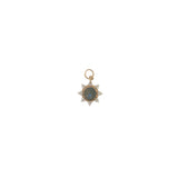 Charms doré soleil zircons et labradorite