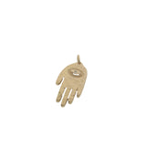 Charms doré main de Fatma avec oeil