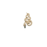 Charms doré serpent avec labradorite