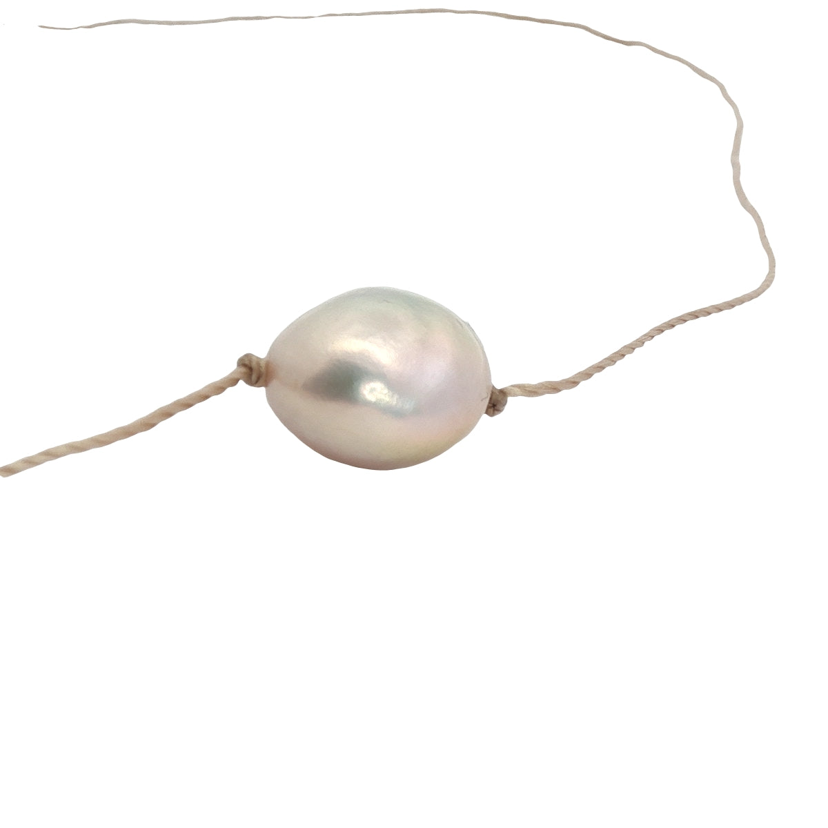 Collier ras de cou fil fin coloré et perle de culture