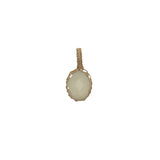 Charms doré Johri Bazaar quartz citron et fil doré
