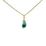 Gold and turquoise necklace