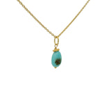 Gold and turquoise necklace