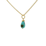 Gold and turquoise necklace
