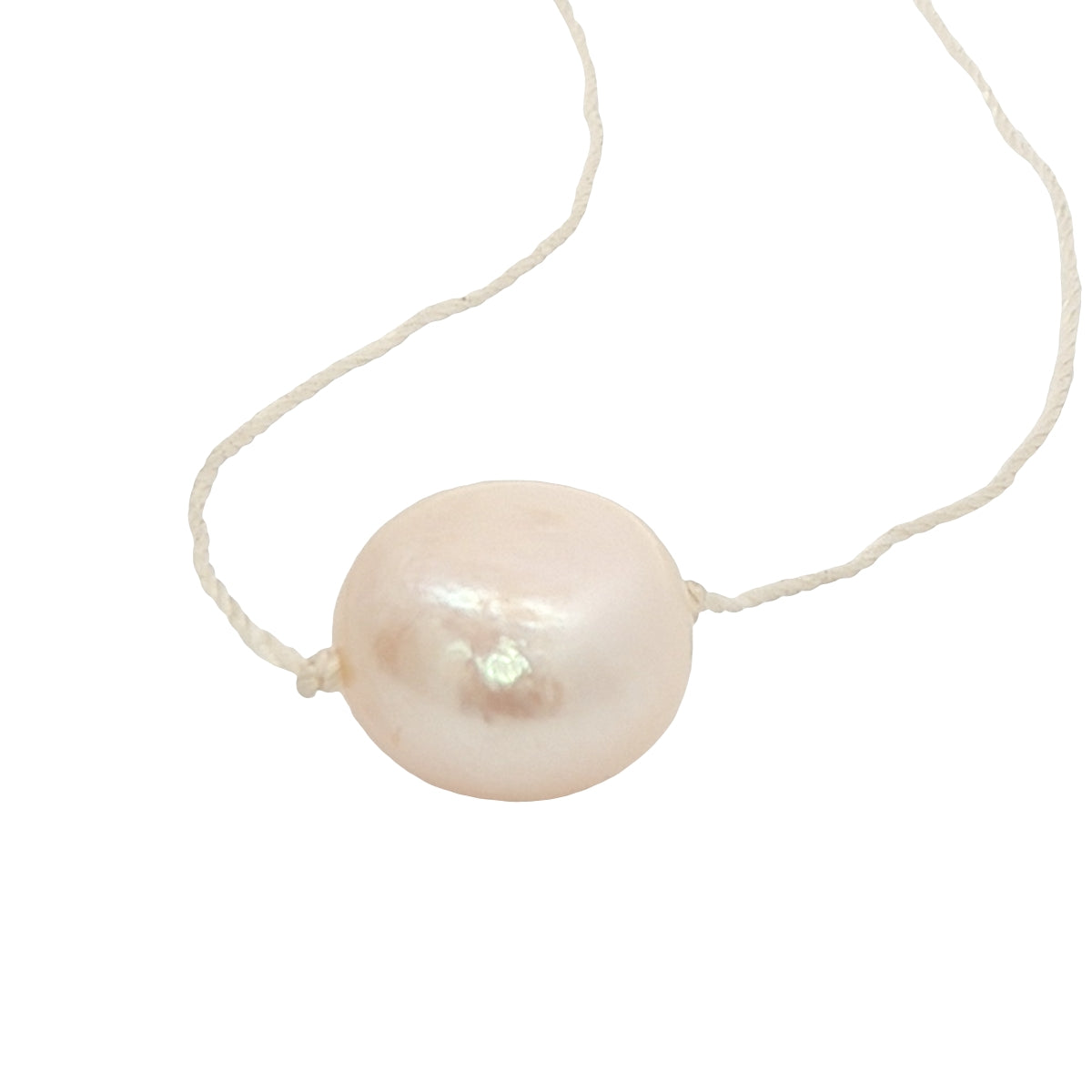 Collier ras de cou fil fin coloré et perle de culture