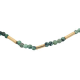 Bracelet doré en multi turquoise et tubes dorés