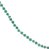 Collier doré alternance d'onyx verte et prehnite 42 cm