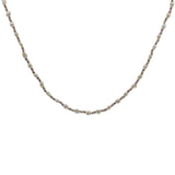 Collier doré perles de culture, perles dorées et améthyste 42 cm