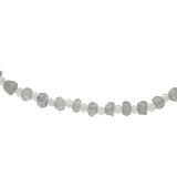 Collier doré alternance de labradorite et pierre de lune 42 cm