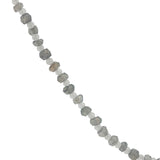 Collier doré alternance de labradorite et pierre de lune 42 cm