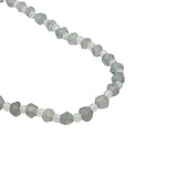 Collier doré alternance de labradorite et pierre de lune 42 cm