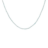 Collier doré alternance d'apatite et quartz rose 42 cm