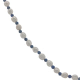 Collier doré perles de culture et lapis lazuli 42 cm