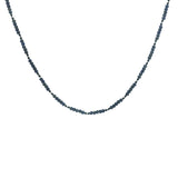 Collier doré mix lapis lazulis et onyx noire 42 cm