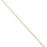 Gold necklace with pearl encrusted with stones