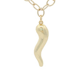 Collier doré avec piment lisse 50 cm