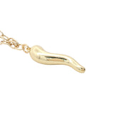 Collier doré avec piment lisse 50 cm