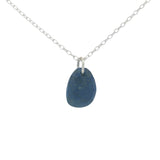 925 silver necklace with faceted natural stone not set