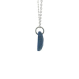 925 silver necklace with faceted natural stone not set
