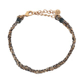 GM braided cord and chain bracelets