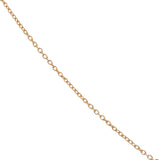 Golden necklace with rectangular stone and small faceted stones