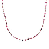 Collier doré mix perles roses et dorées 42 cm