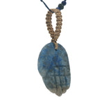 Collier doré main de Fatma lapis lazulis 60 cm