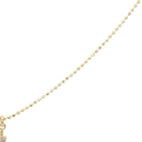 Collier doré mini éclair avec zircons 38 cm