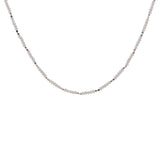 Collier doré mix quartz rose et tourmaline 42 cm