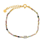 Golden duo stone bracelet