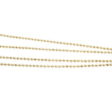 Collier doré étoile des vents zircon 38 cm