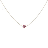 Golden necklace with red lucky eye