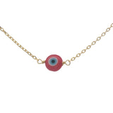 Golden necklace with red lucky eye