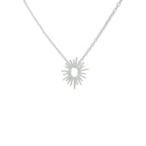925 silver necklace with small openwork sun