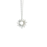 925 silver necklace with small openwork sun