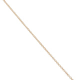 Gold necklace with mother-of-pearl eye and zircons
