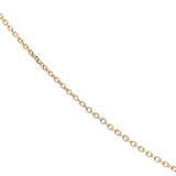 Collier doré petite pierre rectangle 42 cm