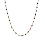 Santa Maria Ruby Zoisite Gold Necklace