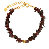GOLD AND GARNET BRACELET