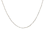 Collier doré avec duo prehnite 50 cm