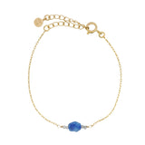 Bracelet doré pierre lapis et labradorite